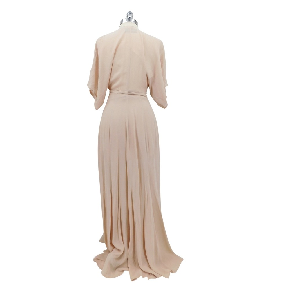NWT Reformation Winslow Maxi Dress Champagne Kimono Sleeve Belted Viscose XS - Picture 3 of 7